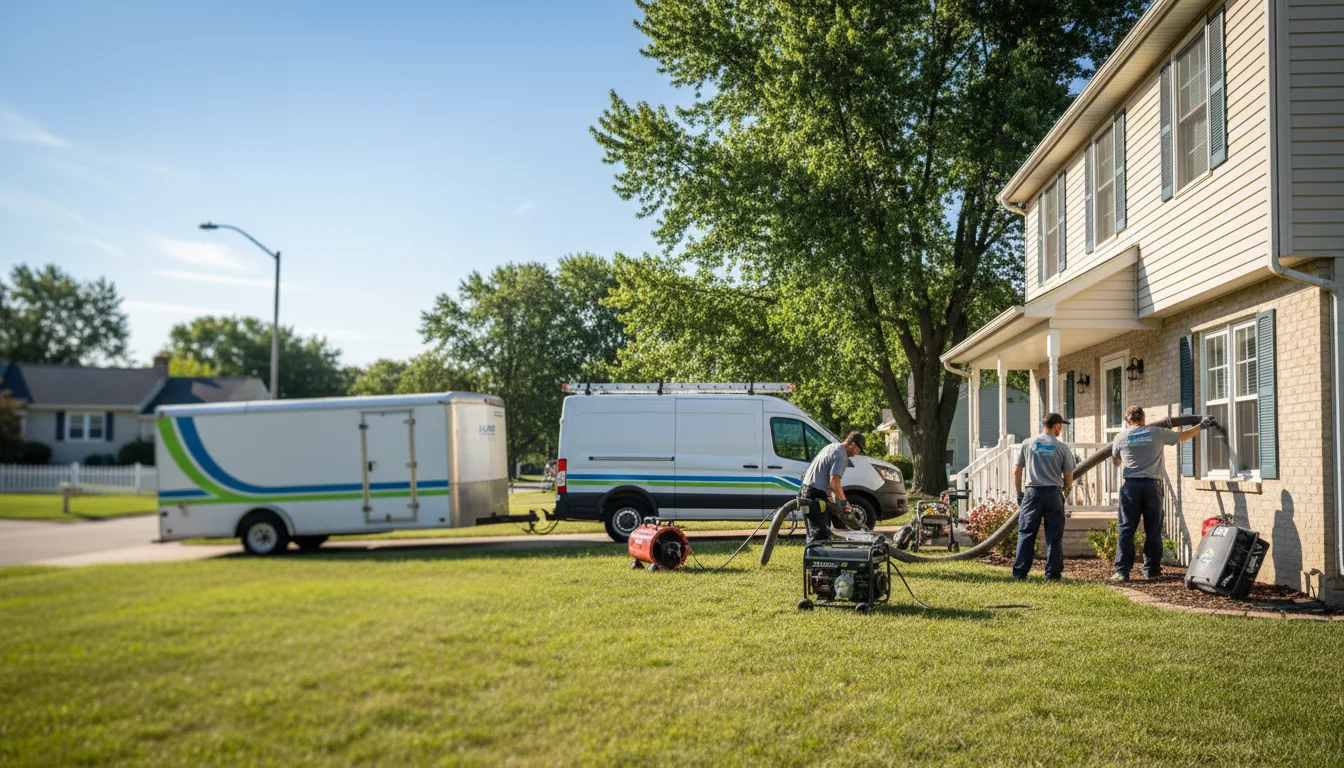 Flooded Basement Restoration And Cleanup With Repair in West Union, IA near me